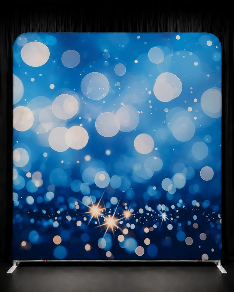 Dreamy Blue backdrop — blue bokeh sparkle